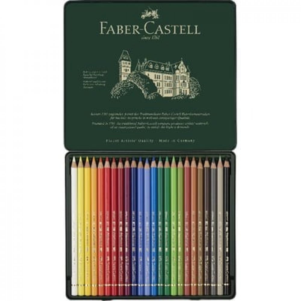 Faber Castell - ألوان خشبية متنوعة - ٢٤ قلم