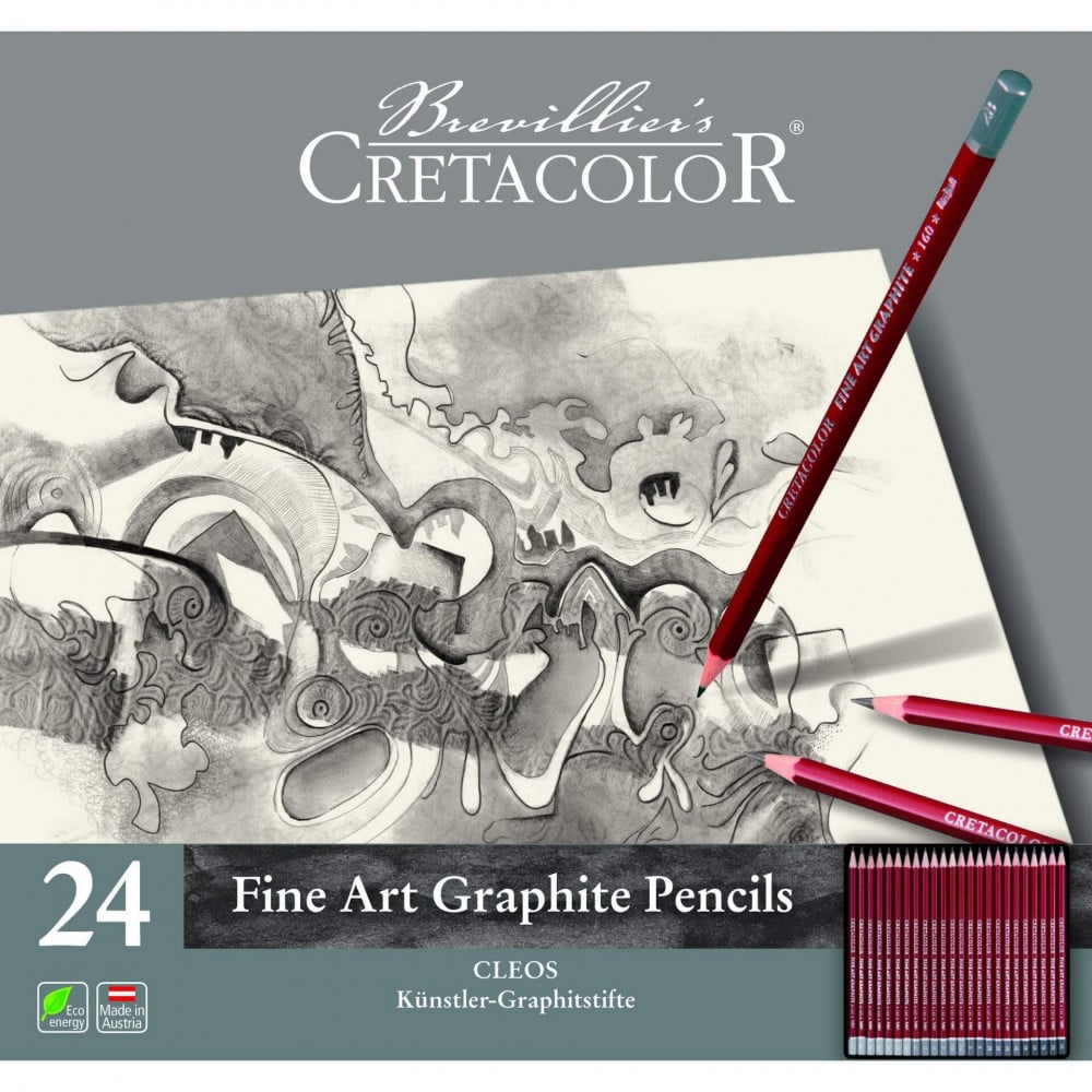 CretaColor - طقم جرافيت من ٢٤ قلم مختلف الدرجات