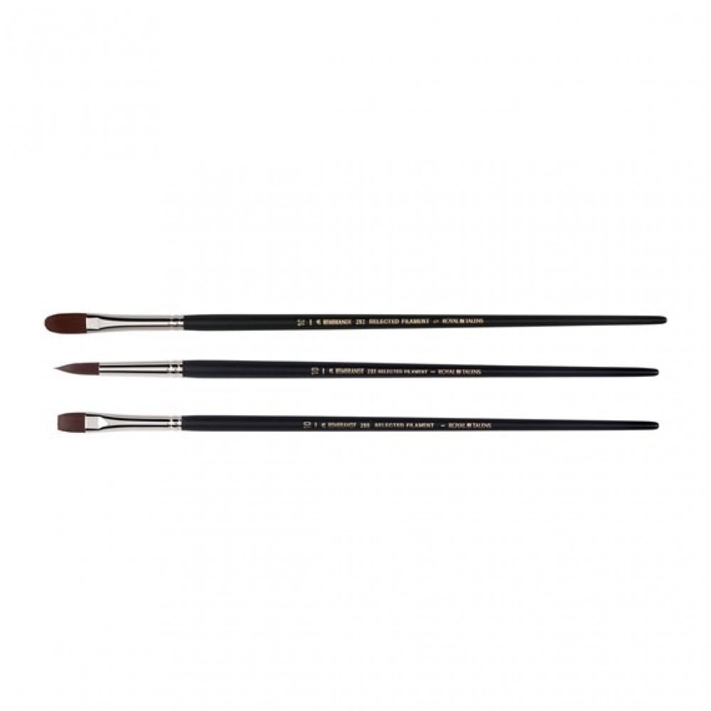 Rembrandt - طقم من ٣ فرش للألوان الزيتية والأكريلك سلسلة 290-291-292مقاس (10)