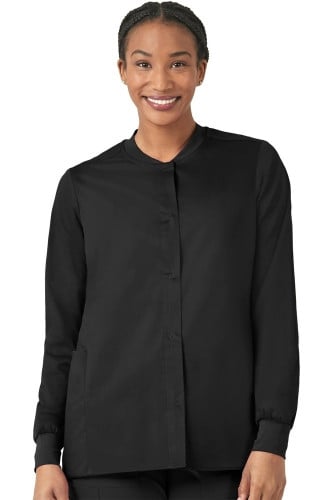 Womens black clearance scrub jacket