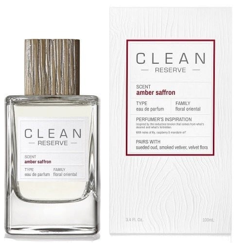 عطر كلين CLEAN RESERVE SCENT AMBAR SAFFRON  اودي برفيوم حجم100مل