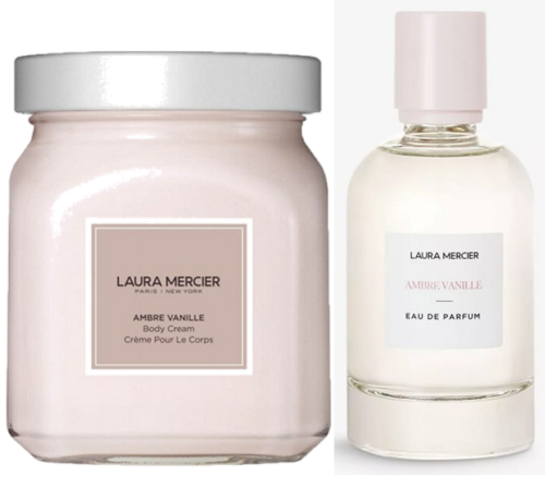 لورا مارسيه كريم الجسم + عطر بالعنبر و الفانيليا برفيوم