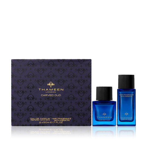 عطر ثمين مجموعة كارفد عود (أو دو برفيوم 50 مل + معطر للشعر 50 مل)