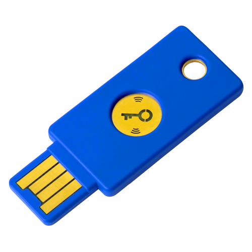 Security Key NFC by Yubico مفتاح تشفير يفتح الحساب...