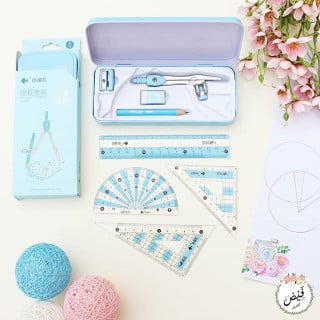 منتج 235 مجموعة أدوات هندسية سماوي