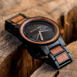 اوريجينال قرين باريل خشب السابيل ستيل أسود