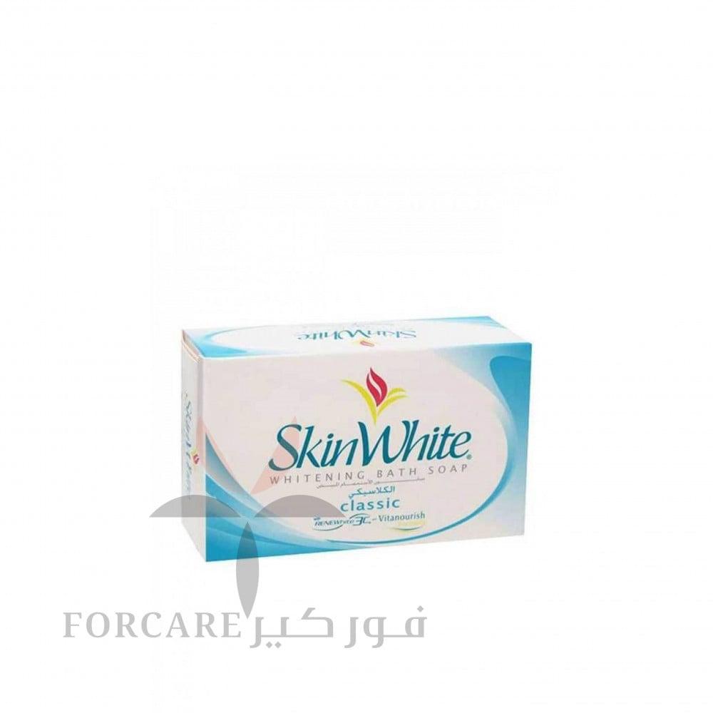 سكين وايت - صابون كلاسيك تفتيح وترطيب البشرة مناسب للاستخدام اليومي على الوجه والجسم