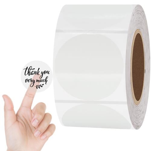 400 ملصق حراري شفاف مقاس دائري 50*50مم