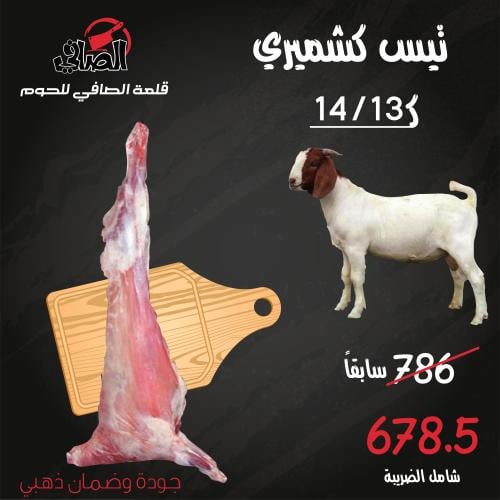 تيس كشميري مبرد 14-13 ك