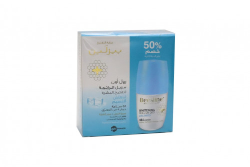 مزيل عرق رول اون ومفتح انتعاش النسيم من بيزلين قطعتين 50مل