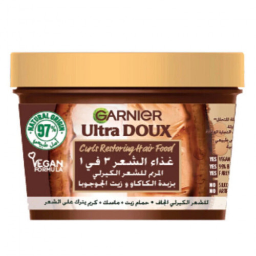 جارنييه ماسك شعر 3 في 1 زبدة الكاكو زيت الجوجوبا 390 مل