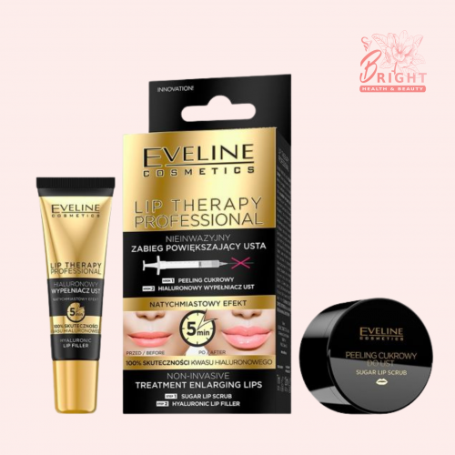 ايفلين ليب ثيرابي مقشر بالسكر و فيلر تكبير الشفاه 2 في 1