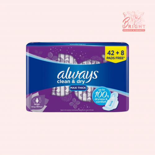 اولويز فوط نسائية ماكسي سميك و كبير بالأجنحة 50 قطعة