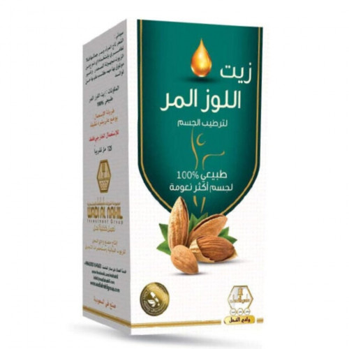 وادي النحل زيت اللوز المر 125 مل