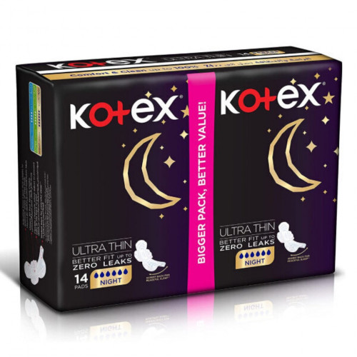 كوتكس الترا الرفيعه ليلية مع الاجنحة 14 فوطه