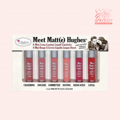 ذا بالم مجموعة 6 احمر شفاه سائل ميت مات هيوز 1