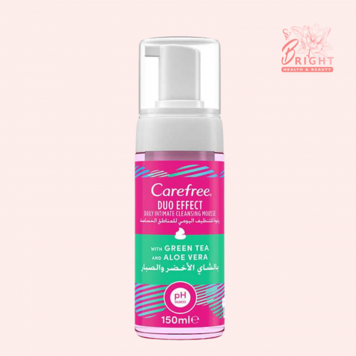 كيرفري رغوة تنظيف يومي للمناطق الحساسة بالشاي الاخضر والصبار150 مل