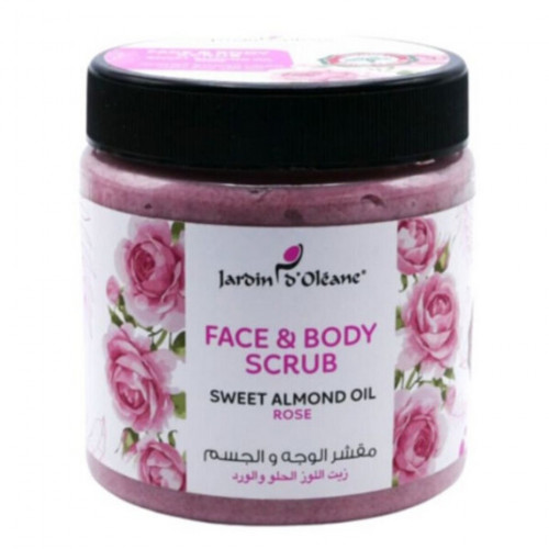جاردن اوليان مقشر الوجه والجسم زيت اللوز الحلو والورد 500 جرام