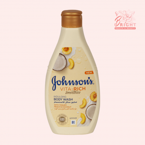 جونسون صابون سائل للاستحمام بخلاصة اللبن والخوخ وجوز الهند250 مل