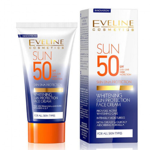 واقي شمس وكريم تفتيح للوجه من إيفلين - 50 مل