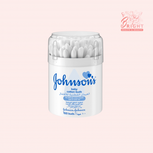 جونسون العيدان القطنية للأطفال 100 قطعة