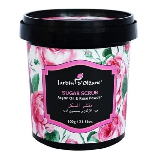جاردن اوليان مقشر السكر زيت الاركان والورد 600 جرام