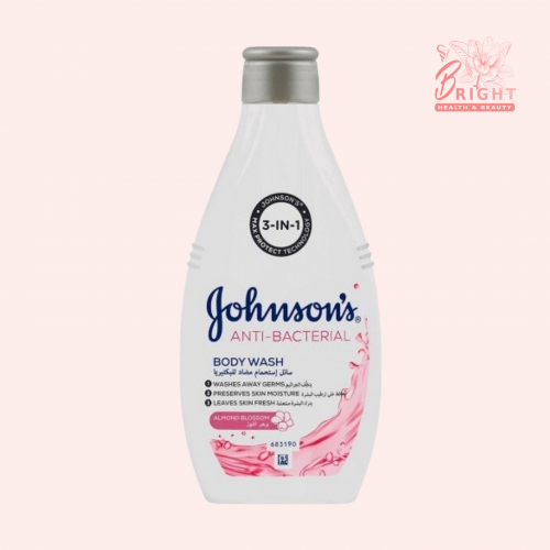 جونسون سائل استحمام مضاد للبكتيريا بزهر اللوز 250 مل