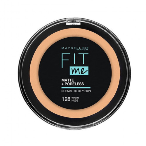 ميبلين فيت مي بودرة اساس مات اند بورليس - 128