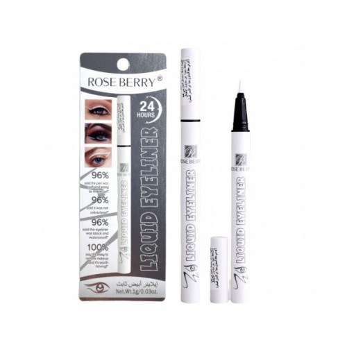 ايلاينر ابيض ثابت من روز بيري