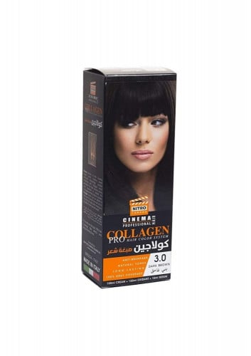 نيترو كندا صبغة شعر كولاجين بني غامق3.0