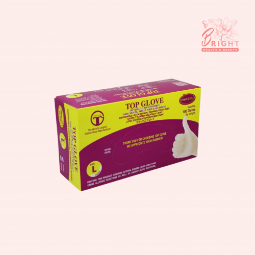 توب جلوفز قفازات لاتيكس متوسط - 1 عبوة