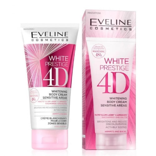 كريم لتفتيح المناطق الحساسة وايت برستيج 4 دي من إيفلين - 100 مل