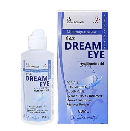 محلول متعدد الأغراض لحماية العدسات اللاصقة من دريم اي 80مل