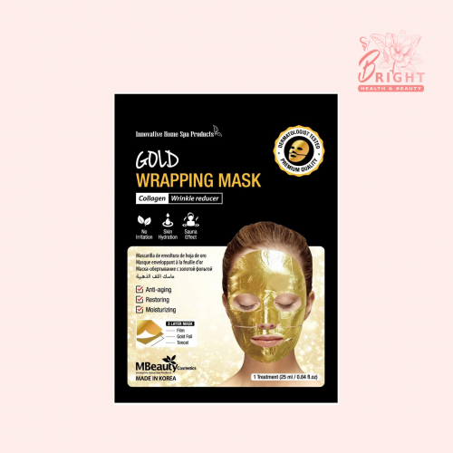 ام بيوتي ماسك اللف بالرقائق الذهبية