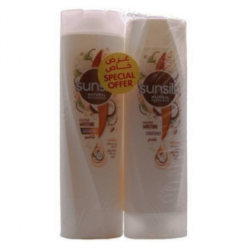 صانسيلك شامبو شعر 400 مل + بلسم 320 مل جوز الهند المرطب