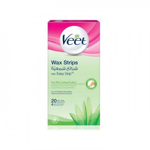 شرائح شمعية لازالة الشعر للبشرة الجافة من فيت 20 شريحة