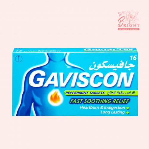 جافيسكون 16 قرص للمضغ بنكهة النعناع
