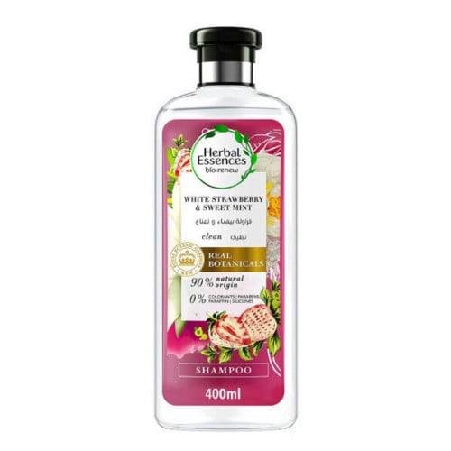 هيربال ايسنز شامبو فراولة بيضاء و نعناع 400 مل