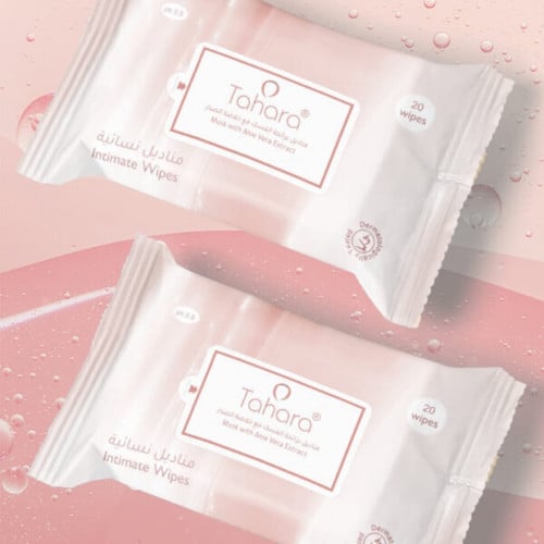 مسك الطهاره مناديل نسائية مسك مع الصبار  20 منديل