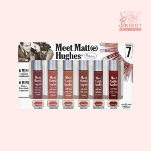 ذا بالم مجموعة 6 ميني احمر شفاه سائل ميت مات هيوز 7