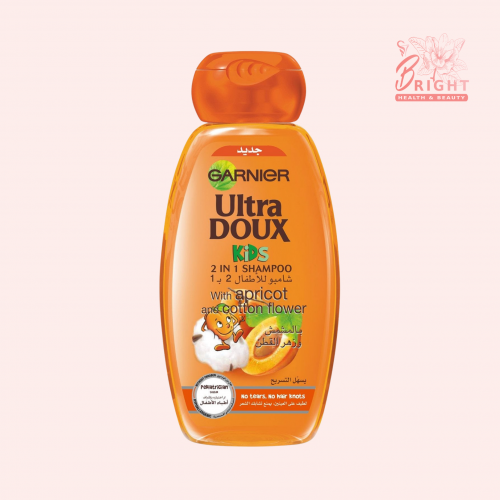 غارنييه شامبو الترا دو للاطفال 2 في 1 بالمشمش 600 مل