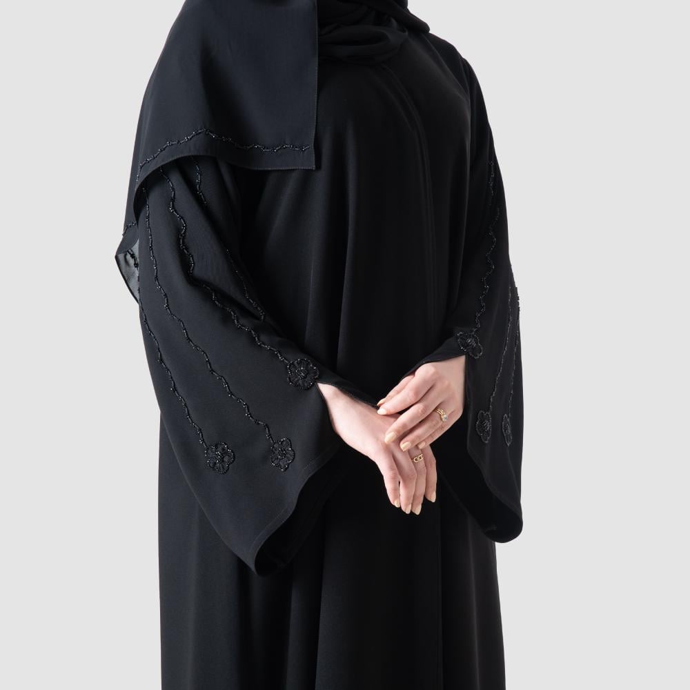 عباية لف من قماش الكريب (الملكي)