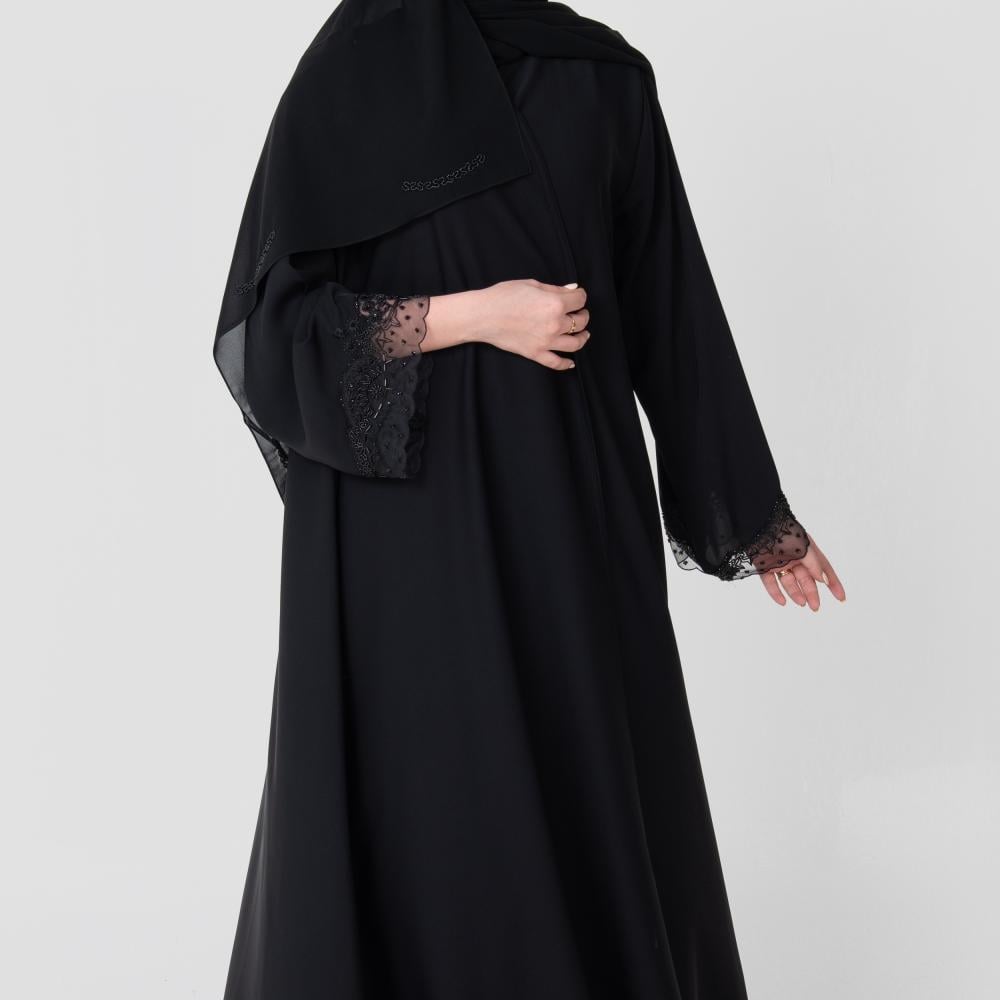 عباية كلوش من الحرير الناعم