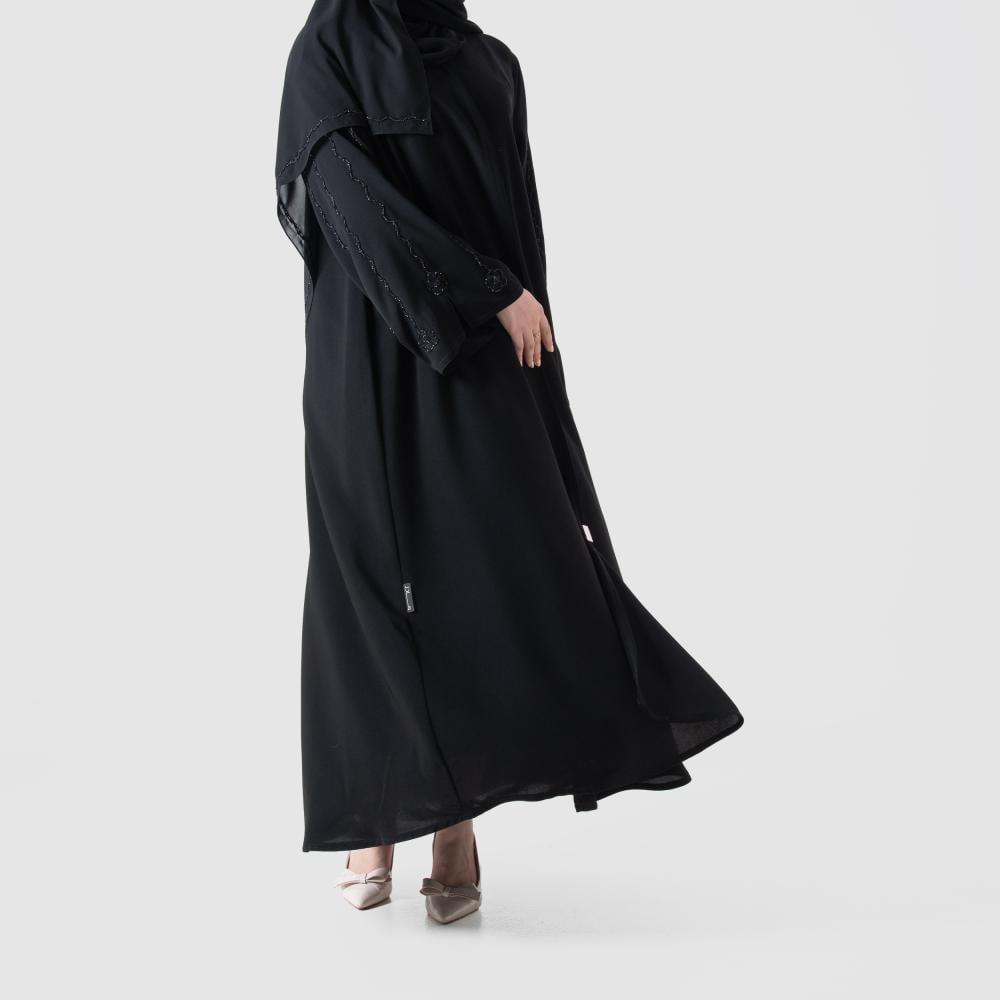 عباية لف من قماش الكريب (الملكي)