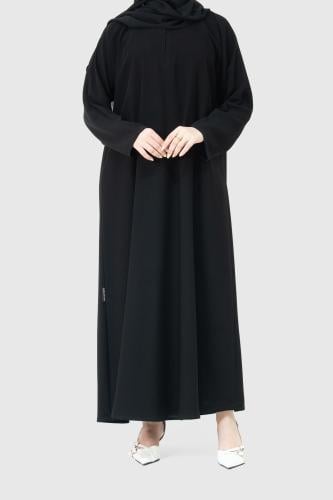 عباية سادة من قماش الكريب