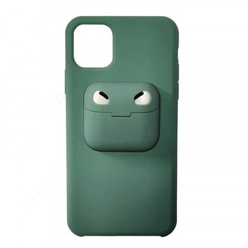 جراب جوال مزود بصندوق سماعات Air Pods Pro لأجهزة آيفون