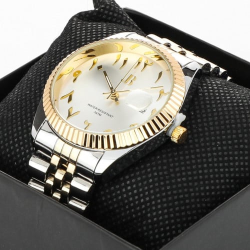 ساعة رجالي ضمان سنة وضد الماء