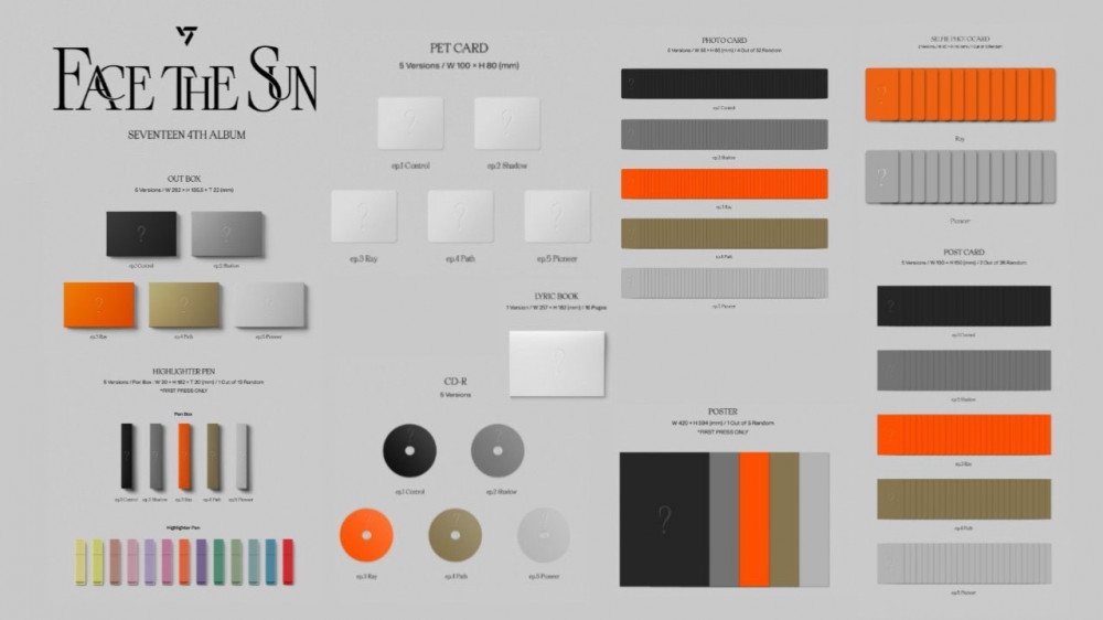 ALBUM SEVENTEEN FACE THE SUN