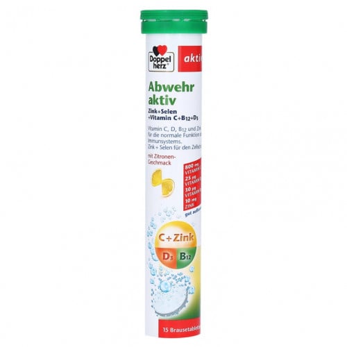 اقراص دوبلهيرز فوارة 15 قطعة Vitamin C + B12 + D3