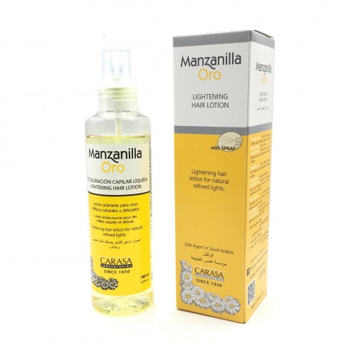 بخاخ تفتيح لون الشعر مانزانيلا اورو من كاراسا – 180مل